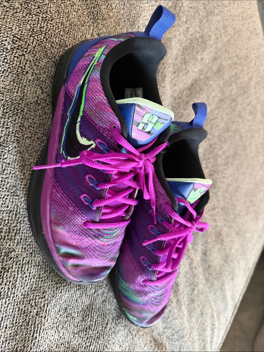 Nike Purple and Pink Multicolor Basketball Shows - Sabrina Ionescu